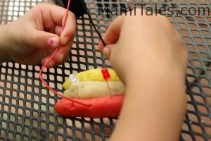 Play dough hot dog circuit