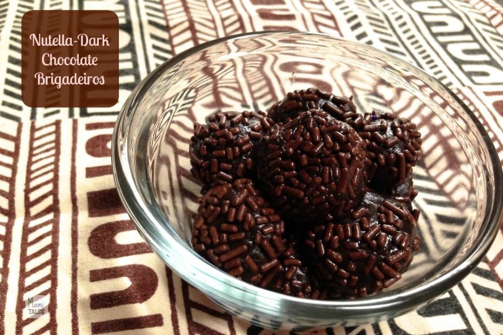 Dark Chocolate Nutella Brigadeiros